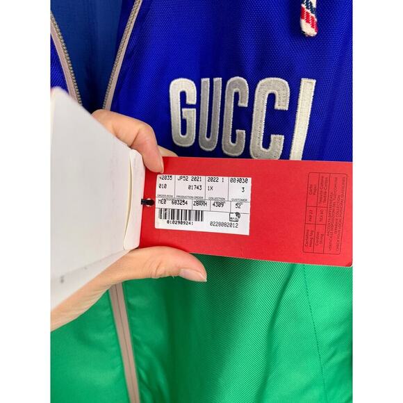 NWT Gucci Tiger Nylon Canvas Jacket With Patch Size 52 - Picture 11 of 16